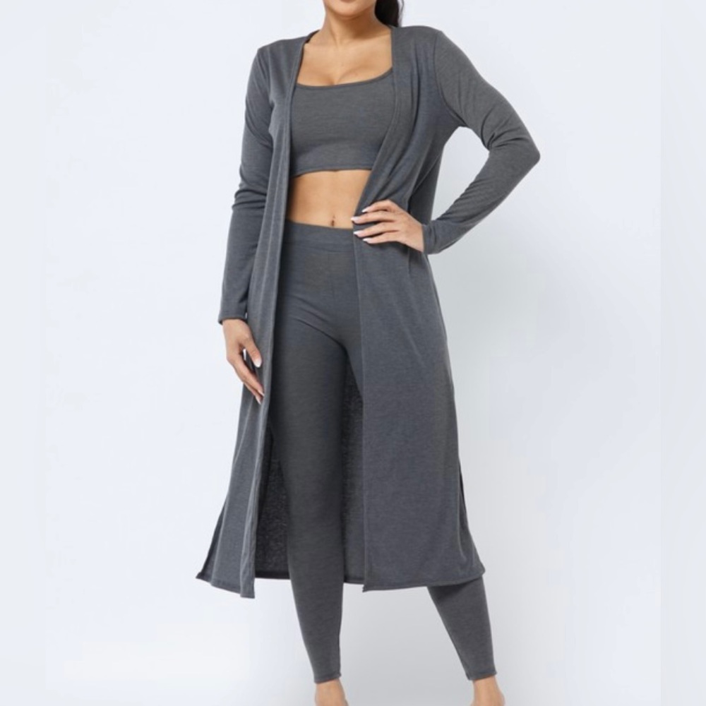 Charcoal Grey 3 piece Set